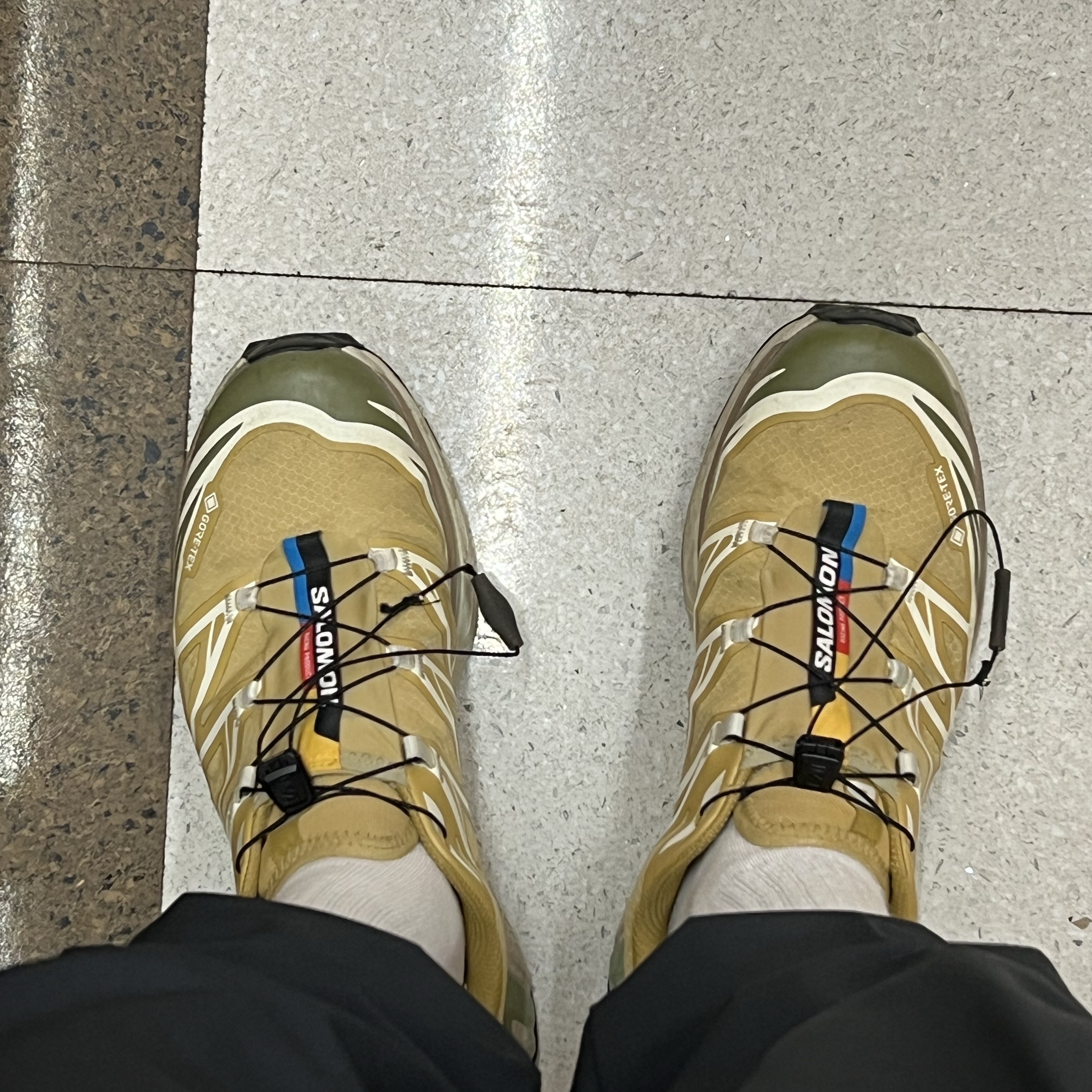 Salomon XT-6 GTX Antelope Icicle 착용 스타일 - 2