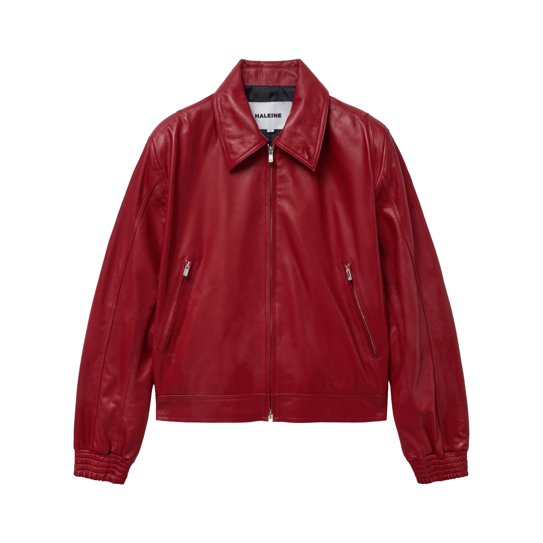 알렌느 레더 3D 숏자켓 레드(Haleine Leather 3D Short Jacket Red (XJ111))