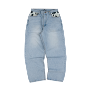 ERTR Cow Star Denim Pants Light Blue