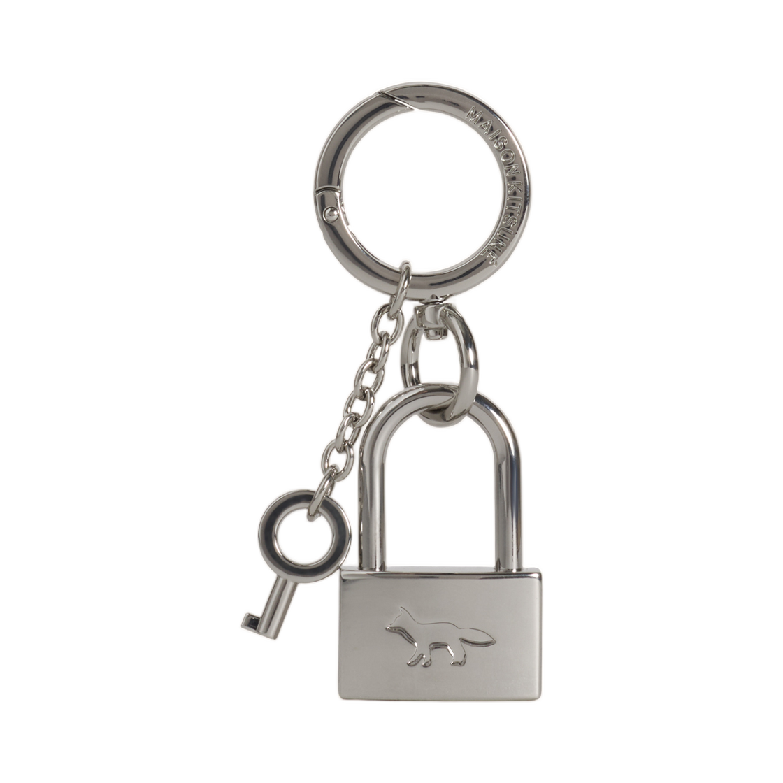 메종 키츠네 패들락 참 실버(Maison Kitsune Padlock Charm Silver) - 1