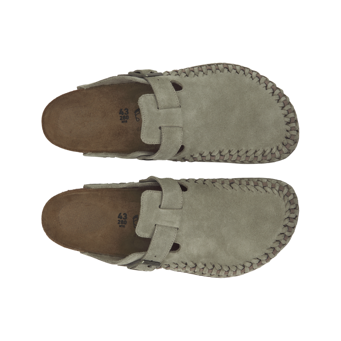버켄스탁 x 키스 보스턴 브레이디드 스웨이드 레더 토프 - 레귤러(Birkenstock x Kith Boston Braided Suede Leather Taupe - Regular) - 5