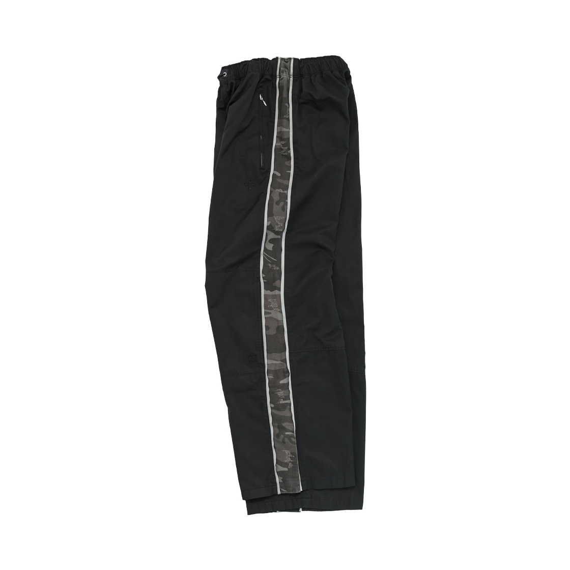 PG6PTP3891B0 Polyteru 1011 Nylon Track Pants Side Camou Black