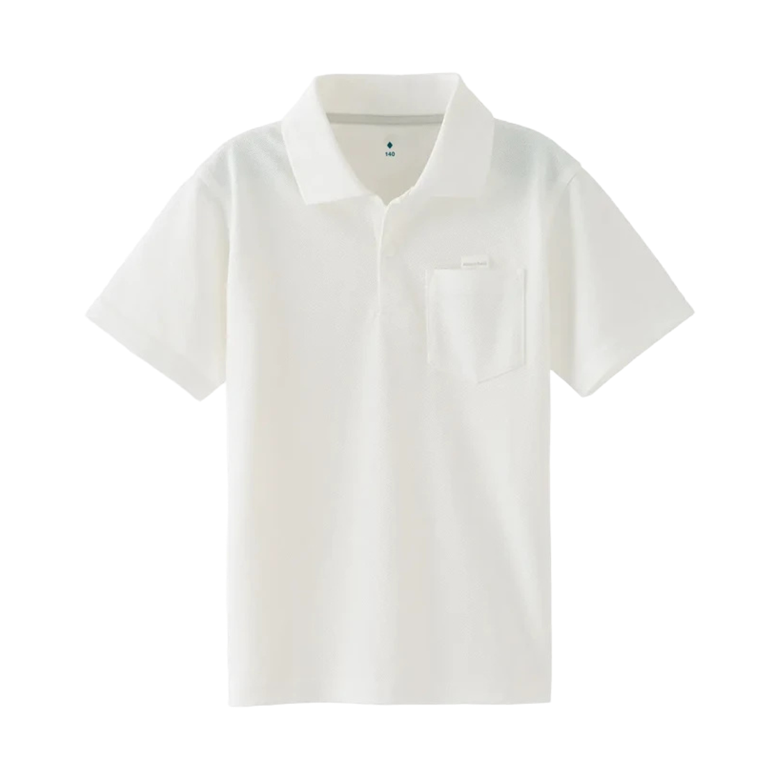 1114676 (Kids) Montbell Wickron Polo Shirt White