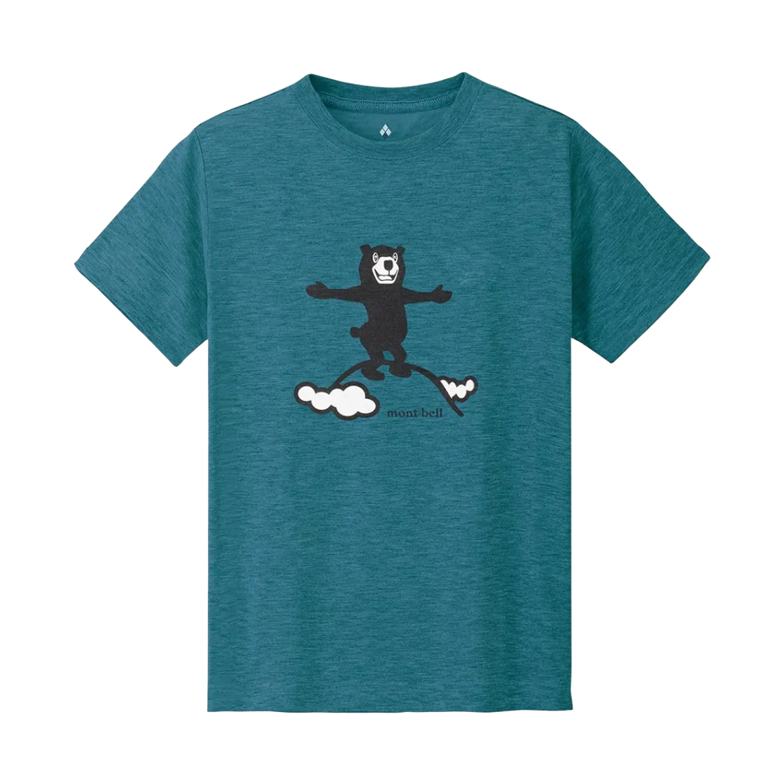 1114803 (Kids) Montbell Wickron Summit T-Shirt Blue Green