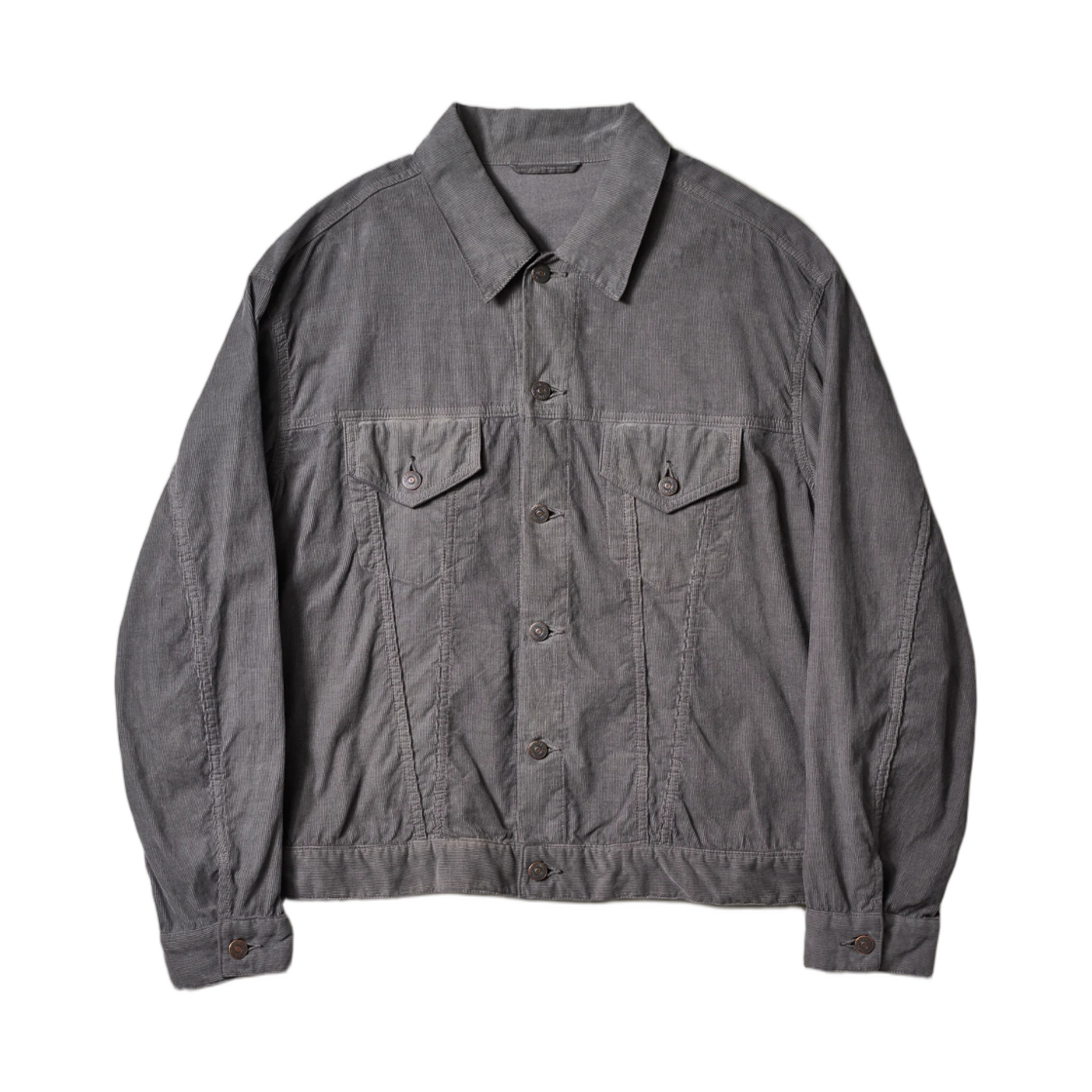 A0KS0000PTW4 Kaptain Sunshine Cotton Corduroy T-3 Jacket Grey