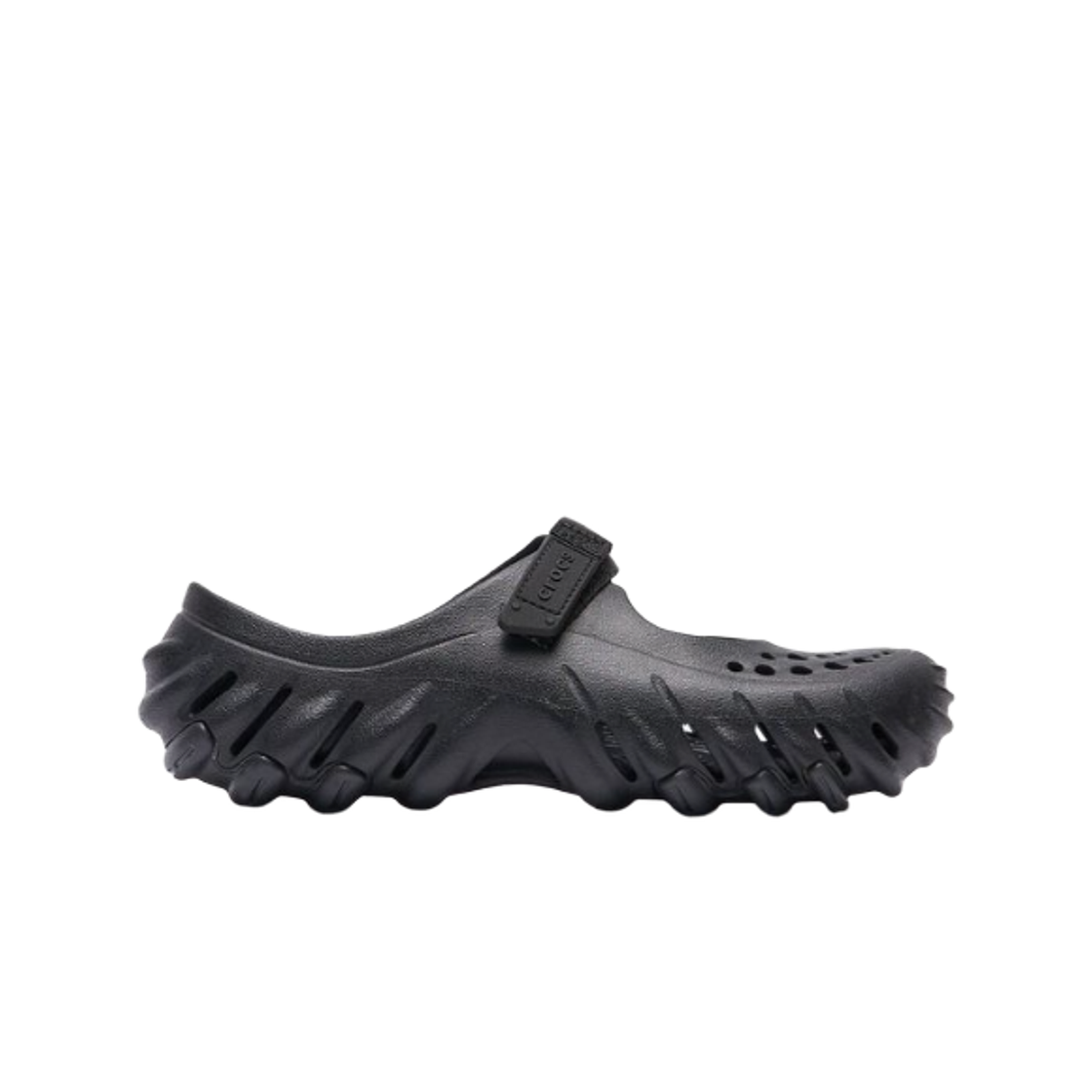 (W) 크록스 에코 메리 제인 클로그 블랙((W) Crocs Echo Mary Jane Clog Black)