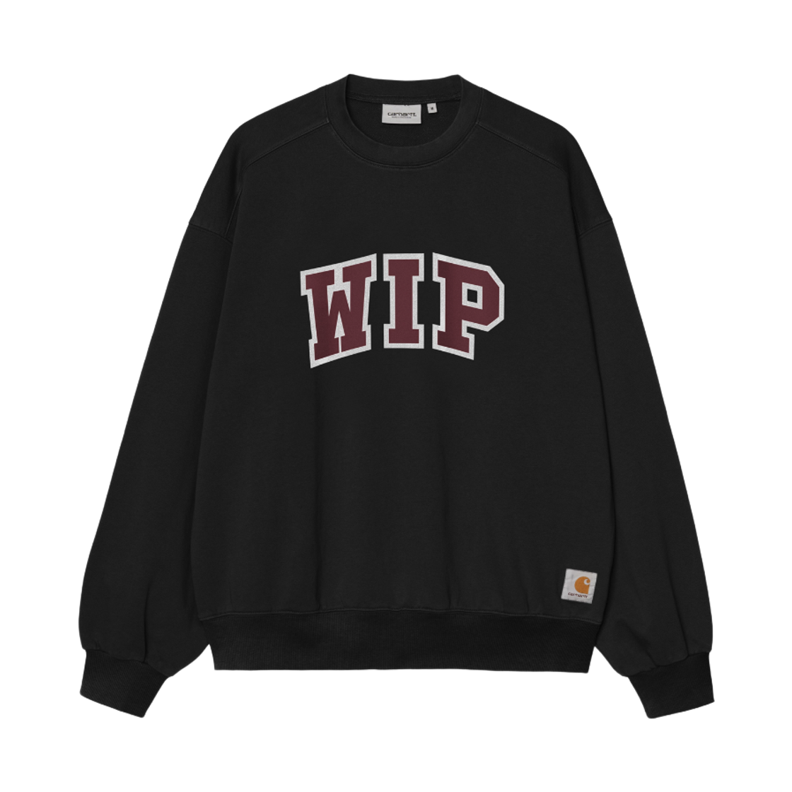 칼하트 WIP WIP 3 스웨트셔츠 블랙 헤비 스톤 워시(Carhartt WIP WIP 3 Sweatshirt Black Heavy Stone Wash) - 1