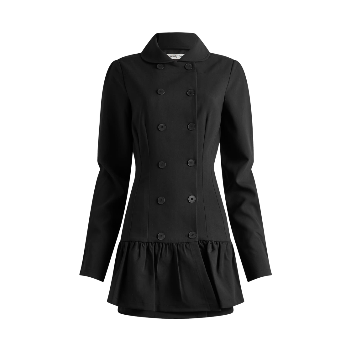 (W) 피치 덴 더 로미 미니 드레스 오닉스((W) Peachy Den The Romy Mini Dress Onyx)