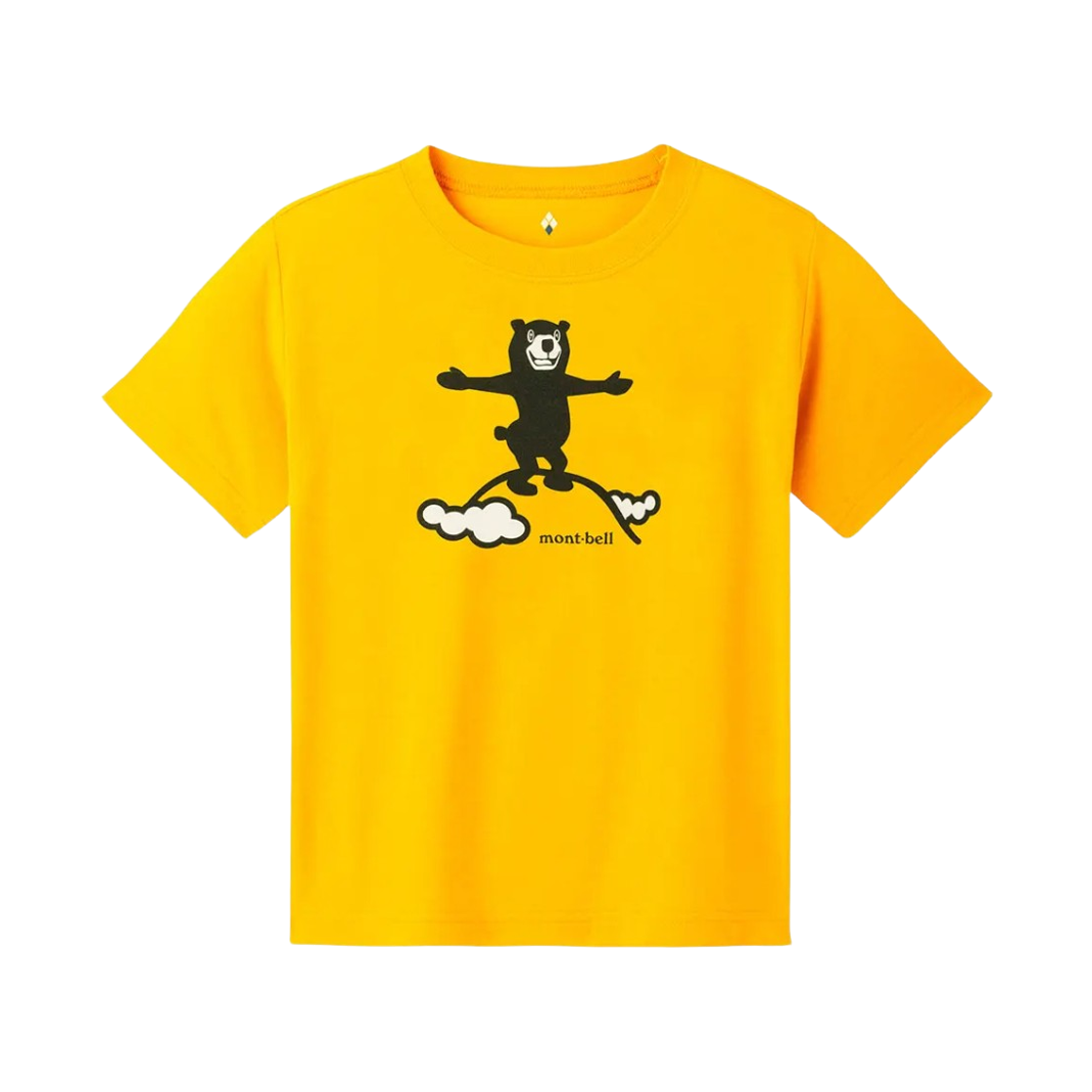1114804 (Kids) Montbell Wickron Summit T-Shirt Yellow