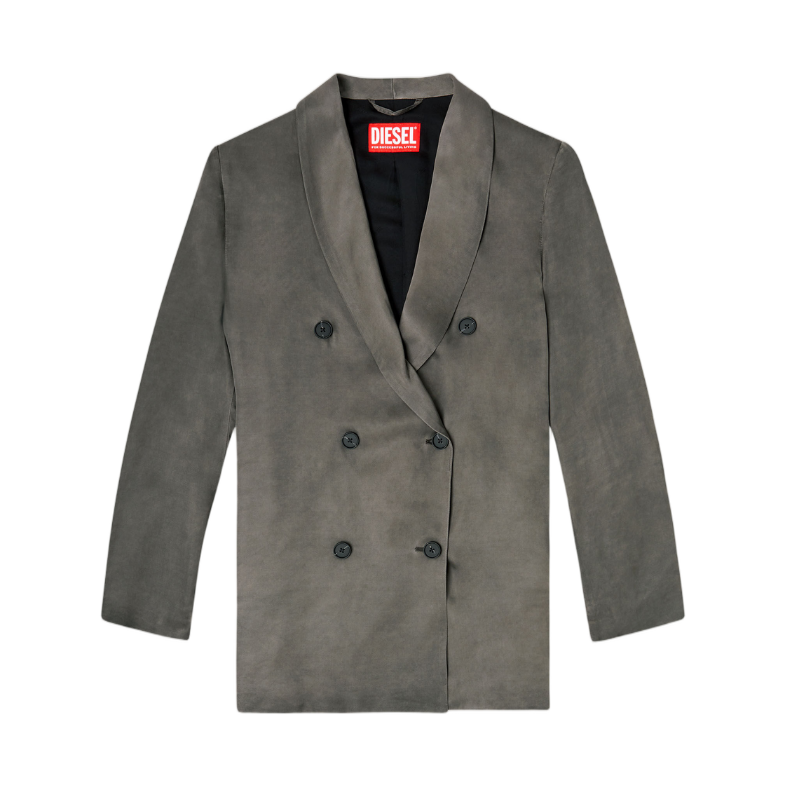 (W) 디젤 G-아비나-S1 블레이저 인 트리티드 플루이드 비스코스 다크 그레이((W) Diesel G-Avina-S1 Blazer In Treated Fluid Viscose Dark Grey) - 1