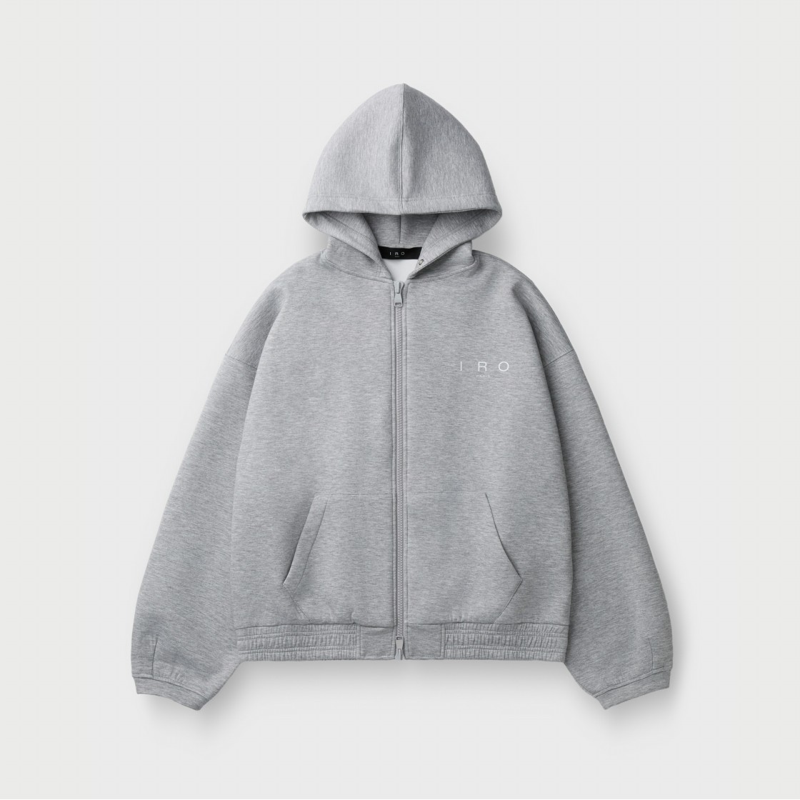이로 보일 쿠션지 후드 집업 티셔츠 그레이(IRO Voile Cushioned Fabric Hooded Zip-Up T-Shirt Gray) - 2