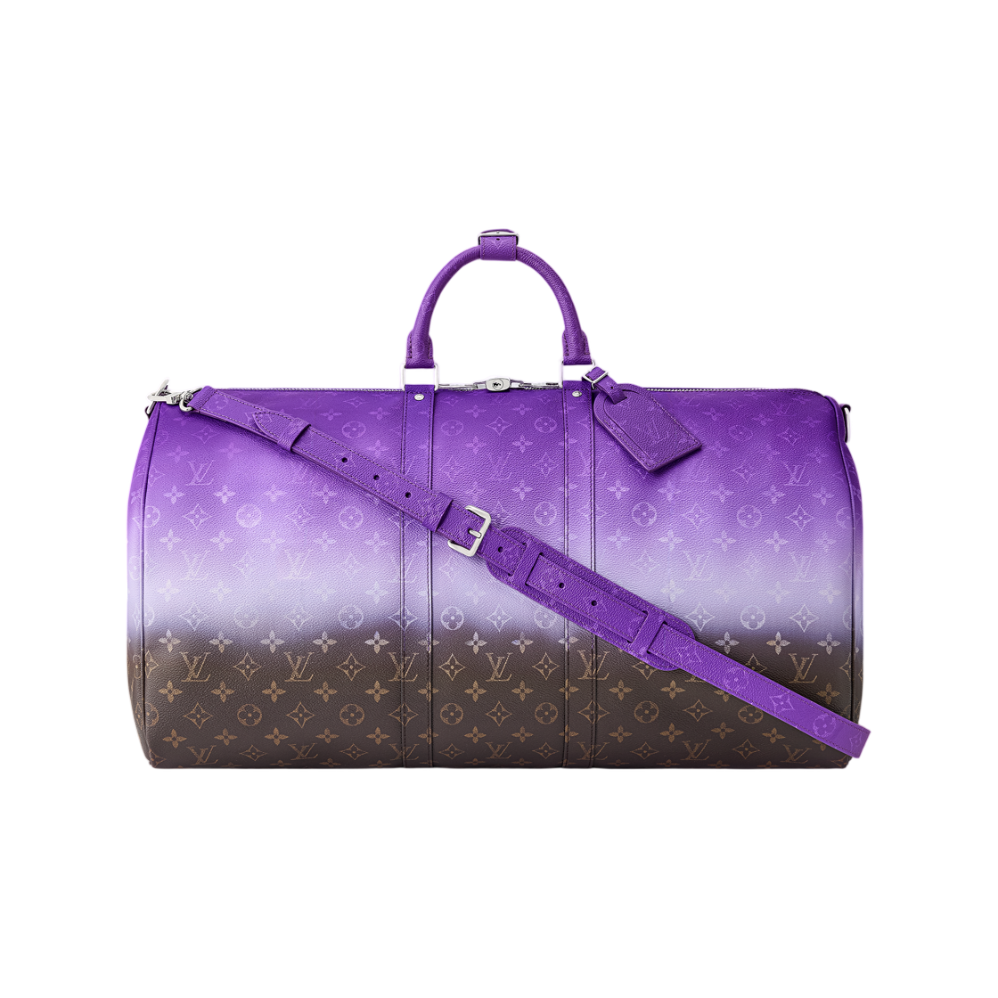 루이비통 키폴 Bandoulière 55 퍼플 모노그램 피그먼트(Louis Vuitton Keepall Bandouliere 55 Purple Monogram Pigment) - 1