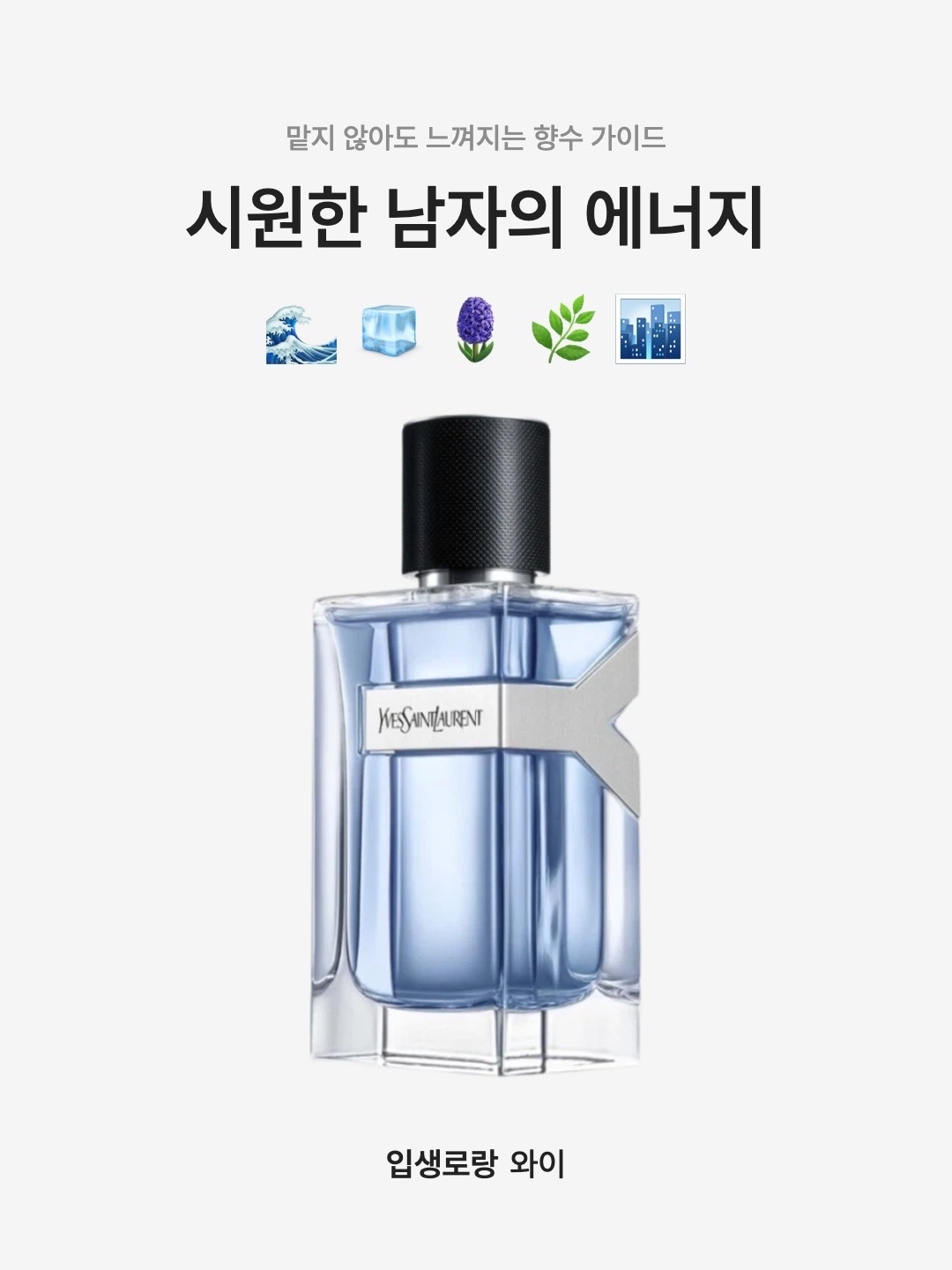 Yves Saint Laurent Y Eau De Toilette 100ml, Yves Saint Laurent Y Eau De Toilette 60ml 착용 스타일 - 1