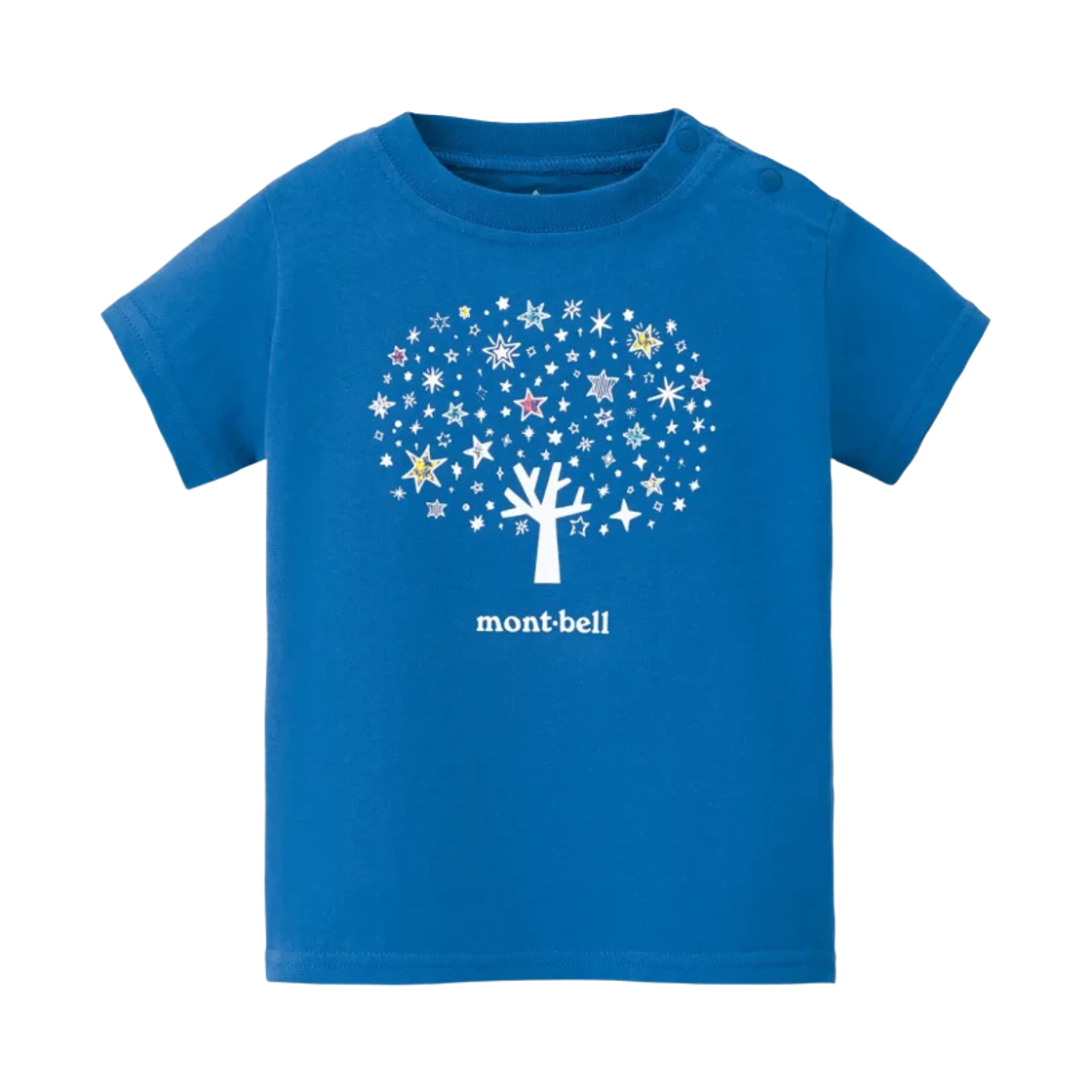 2104703 (Baby) Montbell Cotton Star Tree T-Shirt Cobalt Blue