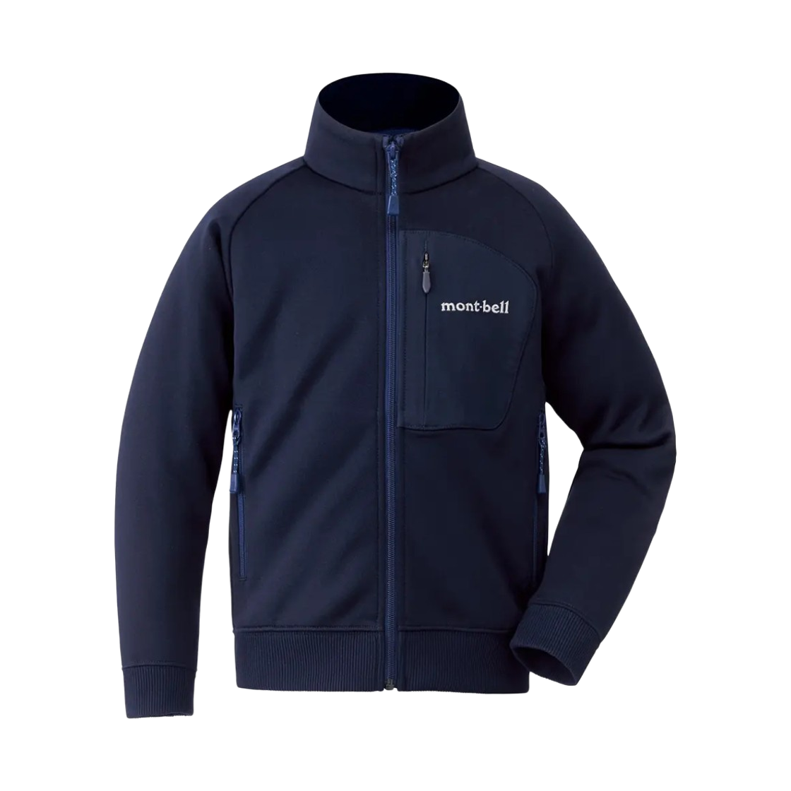 1114395 (Kids) Montbell Mountain Jersey Jacket Black Navy