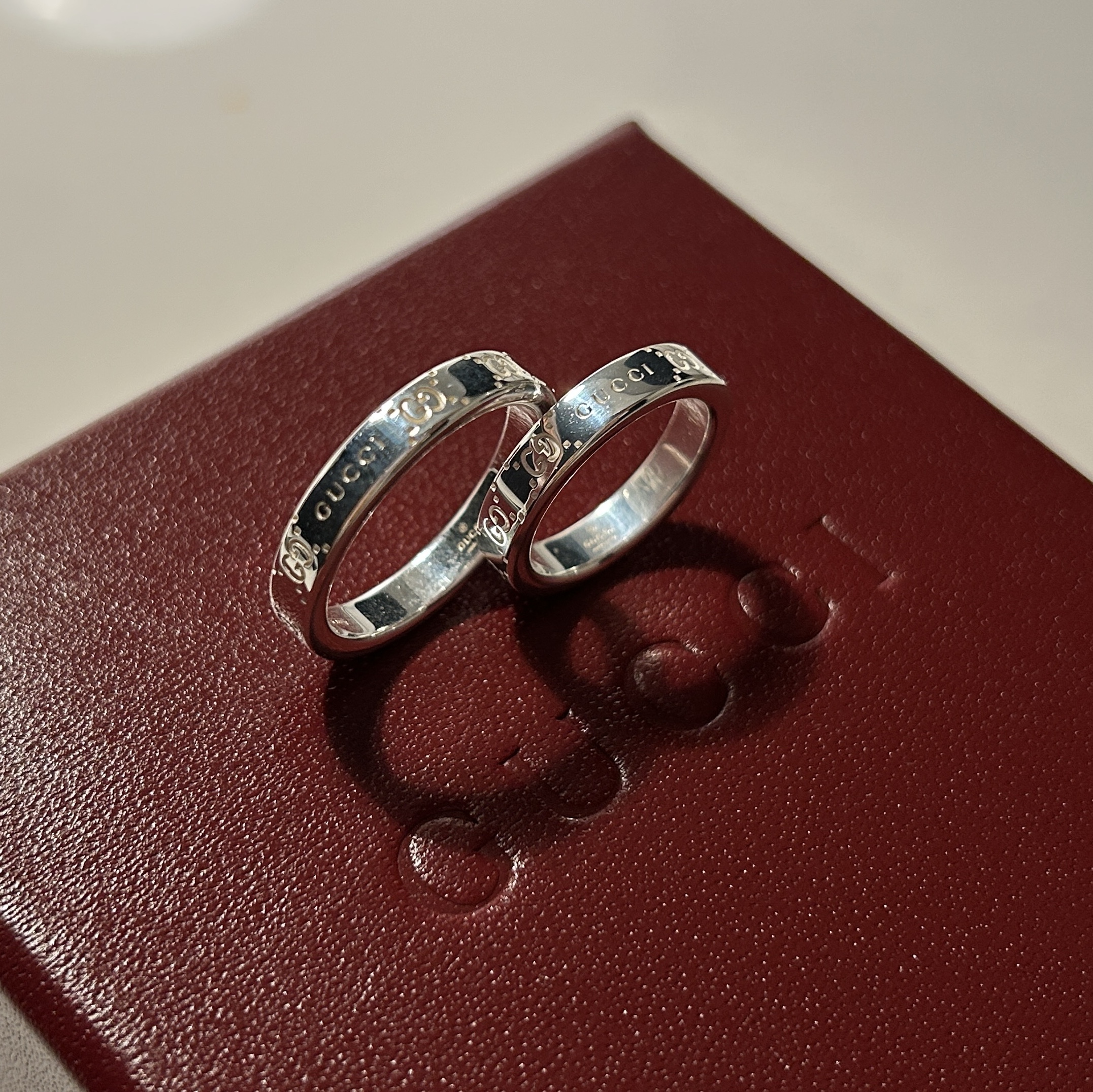 Gucci Signature GG Ring 925 Sterling Silver 착용 스타일 - 2