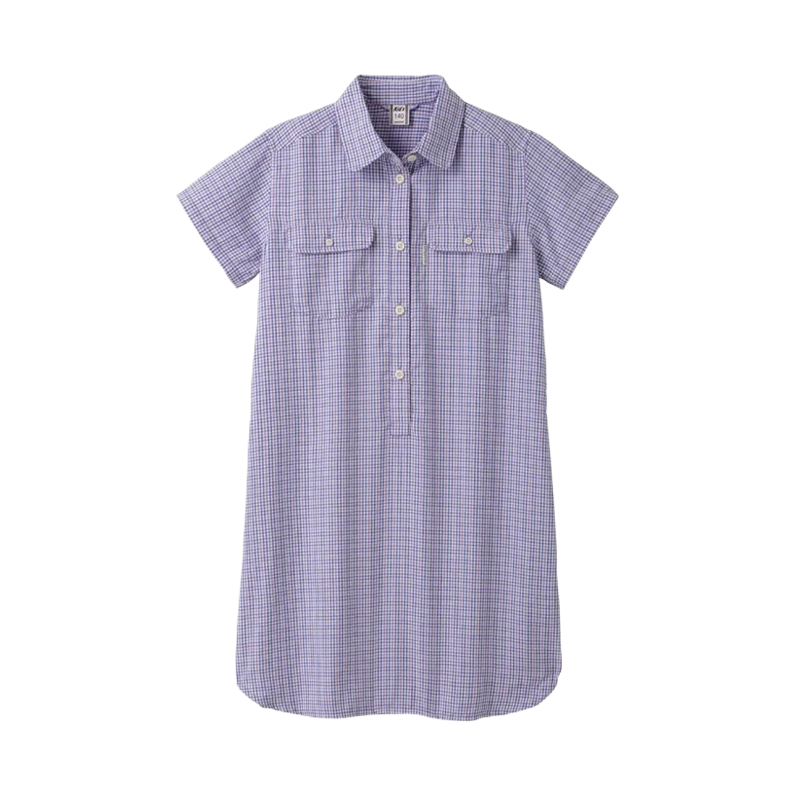 1114554 (Kids) Montbell Wickron Dry Touch Short Sleeve Dress Lavender Blue