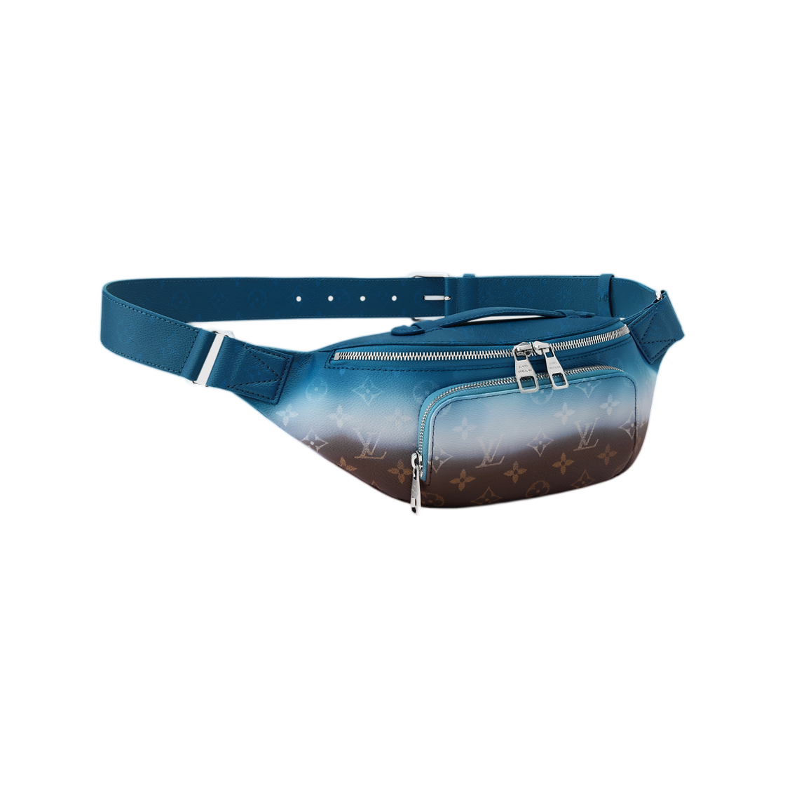 루이비통 러쉬 범백 블루 모노그램 피그먼트(Louis Vuitton Rush Bumbag Blue Monogram Pigment) - 2
