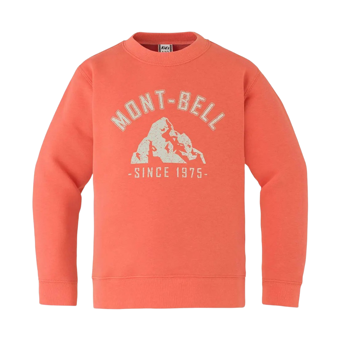 2104861 (Kids) Montbell Cotton Sweatshirt Coral Pink