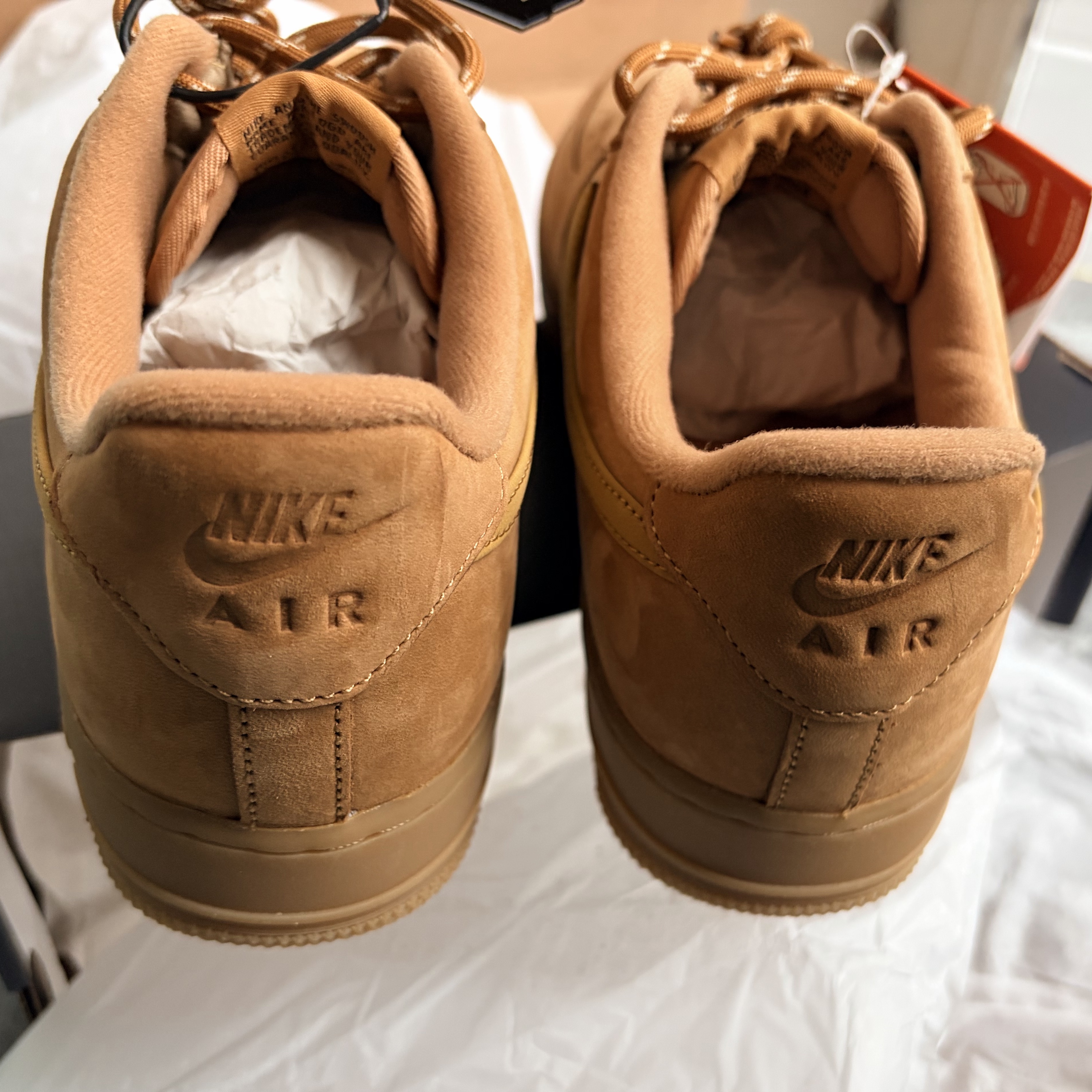 (W) Nike Air Force 1 '07 WB Flax Wheat 착용 스타일 - 4