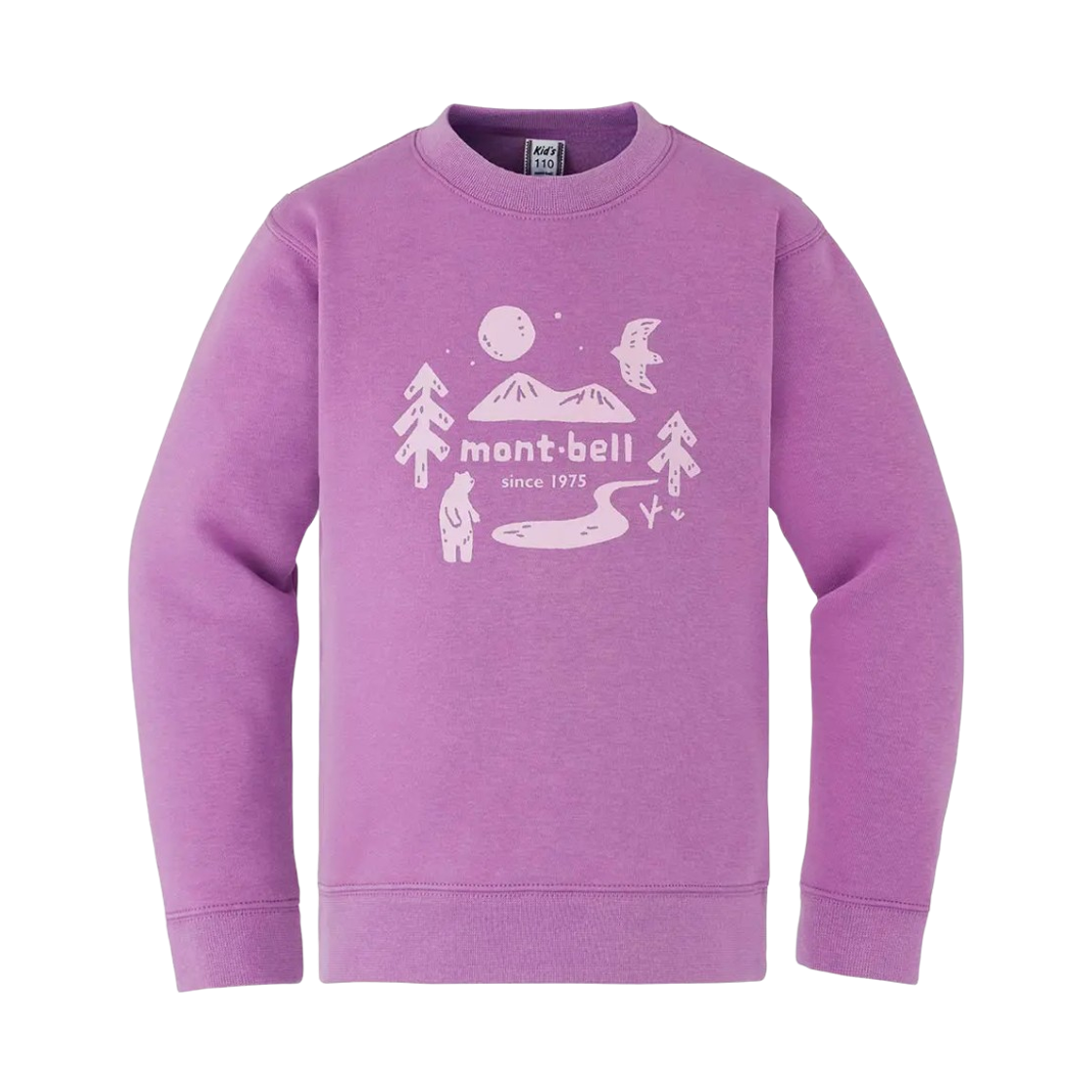 2104863 (Kids) Montbell Cotton Sweatshirt Pink