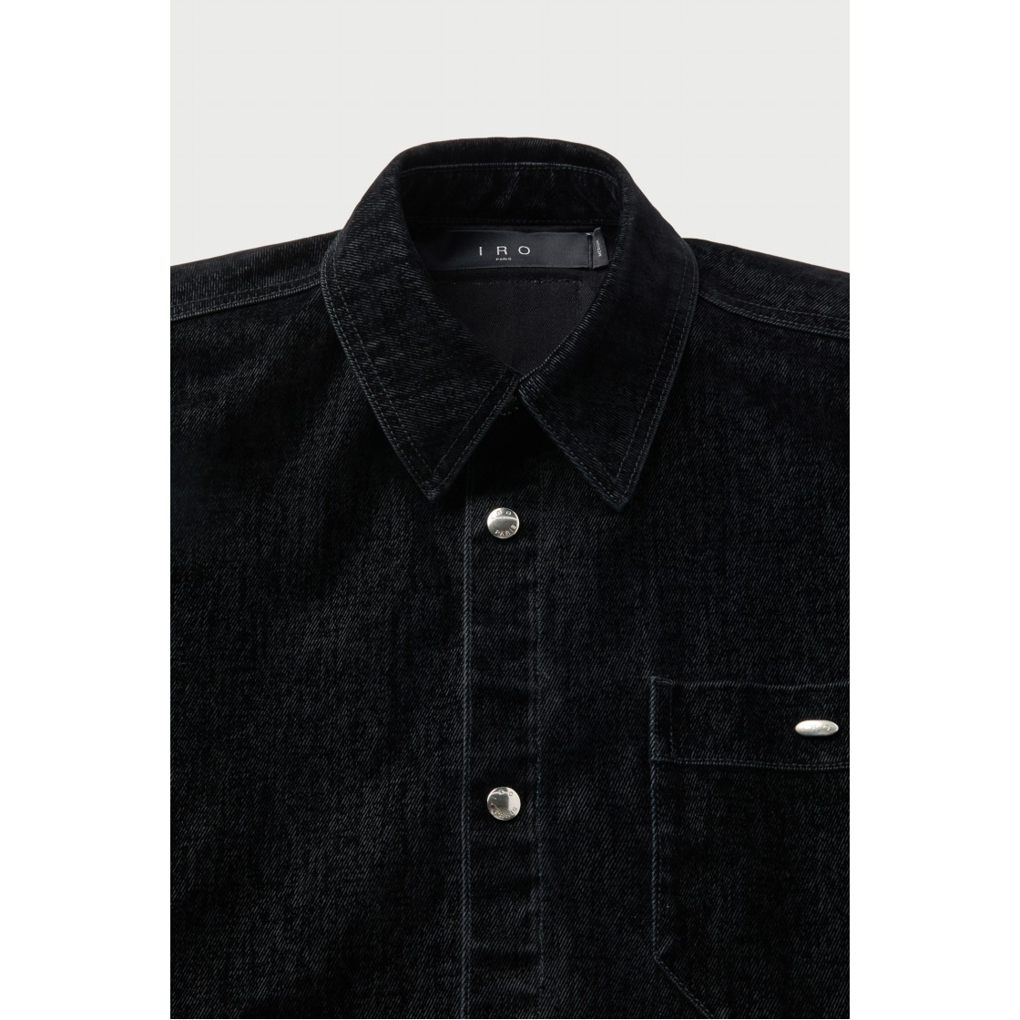 이로 러스터 벨벳 셔켓 블랙(IRO Lustre Velvet Shirt Jacket Black) - 4