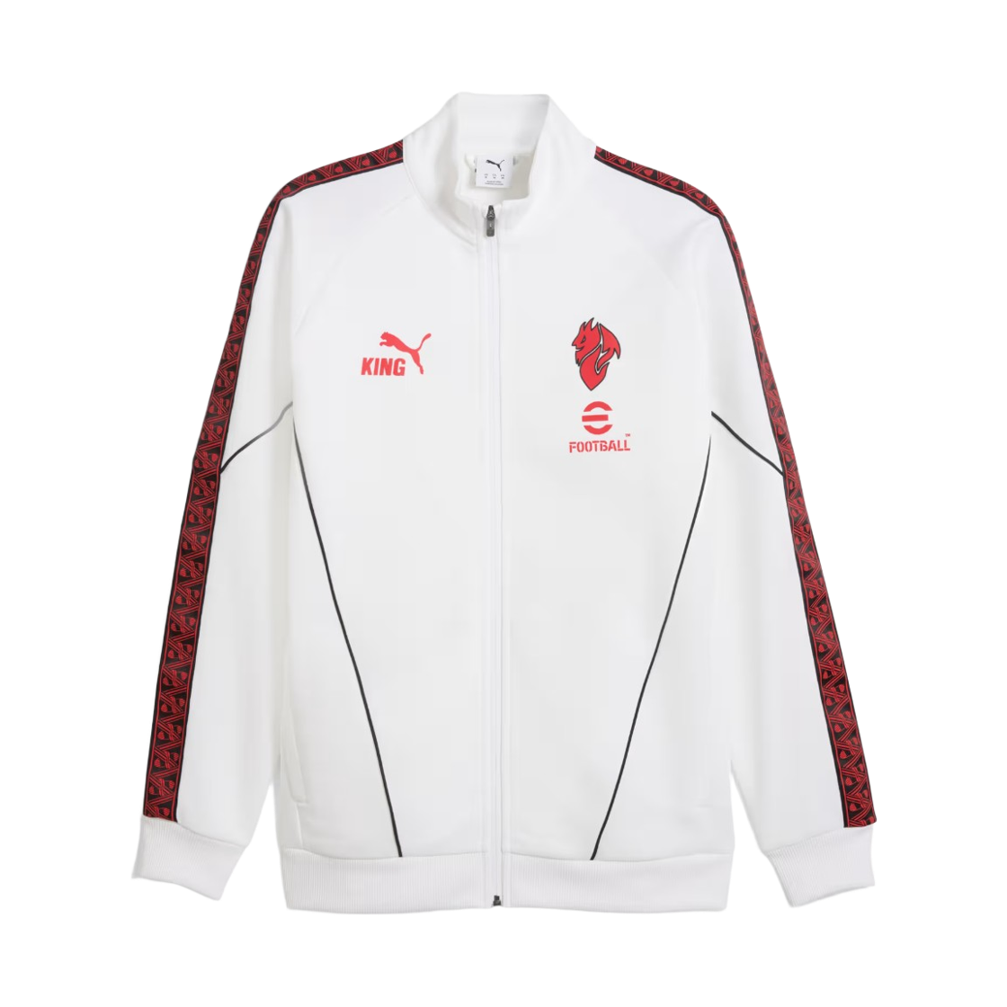푸마 AC 밀란 킹 앤섬 자켓 화이트 포 올 타임 레드 (논 마킹 버전)(Puma AC Milan King Anthem Jacket White For All Time Red (Non Marking Ver.))