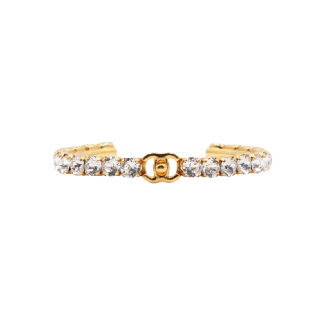 샤넬 AB4268 금장CC 크리스탈 뱅글 여성 브레이슬릿 팔찌aa60784(Chanel AB4268 Gold CC Crystal Bangle Bracelet) - 1
