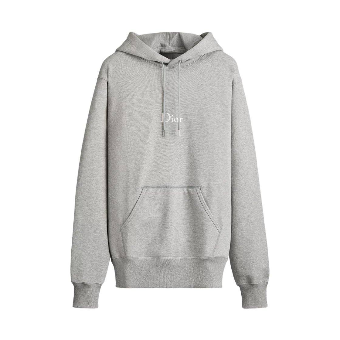 디올 자수 릴렉스드 핏 코튼 플리스 후드 스웨트셔츠 그레이(Dior Hooded Sweatshirt with Embroidery Relaxed Fit Cotton Fleece Gray)