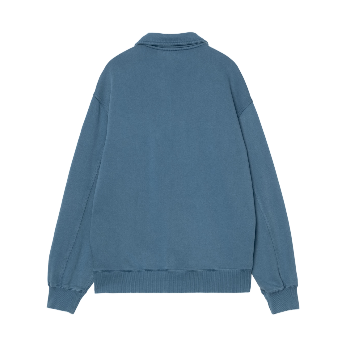 칼하트 WIP 하프 집 디트로이트 스웨트셔츠 블루 리버 스톤 워시드(Carhartt WIP Half Zip Detroit Sweatshirt Blue River Stone Washed) - 2