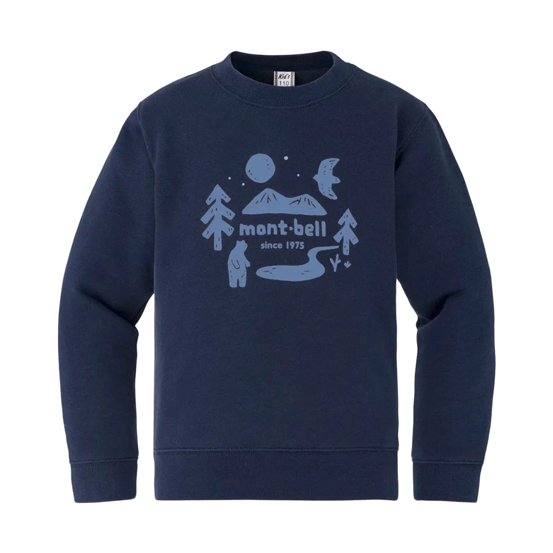 2104863 (Kids) Montbell Cotton Sweatshirt Navy