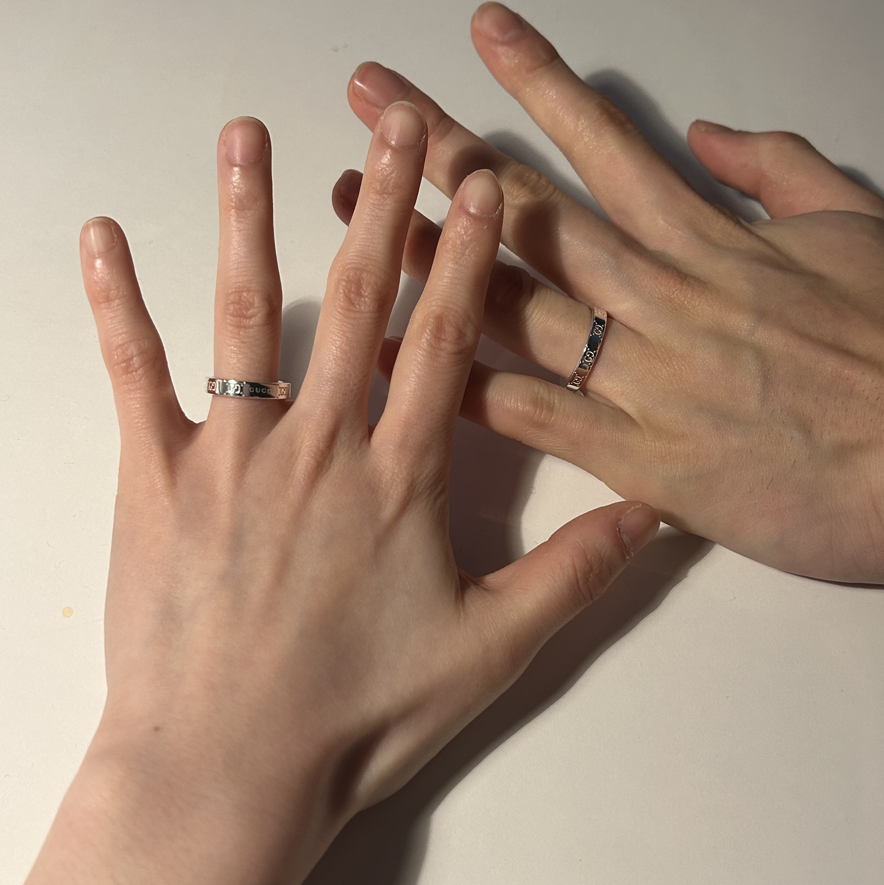 Gucci Signature GG Ring 925 Sterling Silver 착용 스타일 - 1