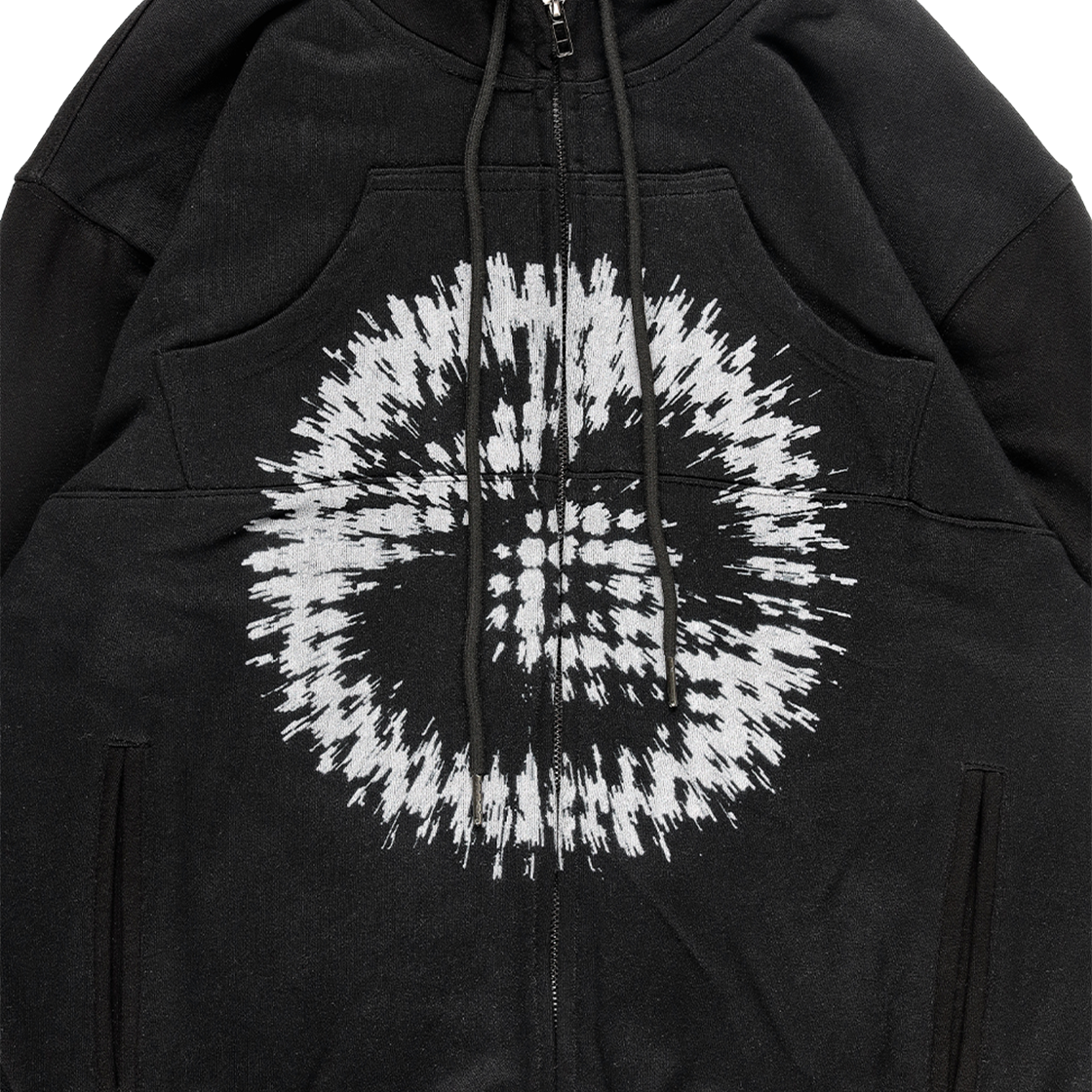 더왈드 이엑스피 왈드 로고 후디 집업 블랙(THE WARLD Exp Warld Logo Hoodie Zip Up Black) - 2