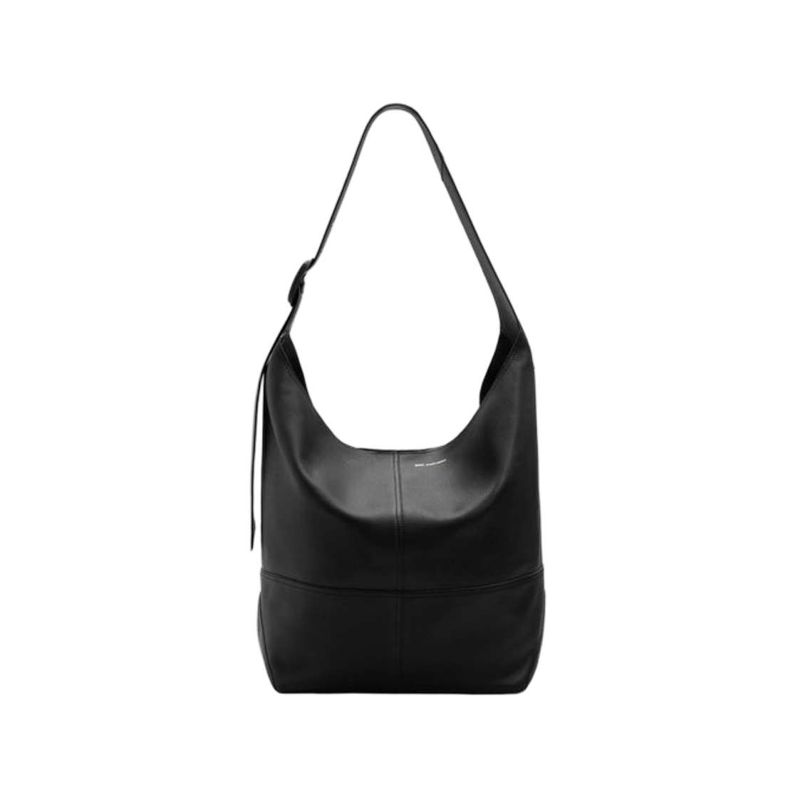 ULL737-AL0137-001 AMI Black Taurillon Leather Etienne Crossbody Bag Black