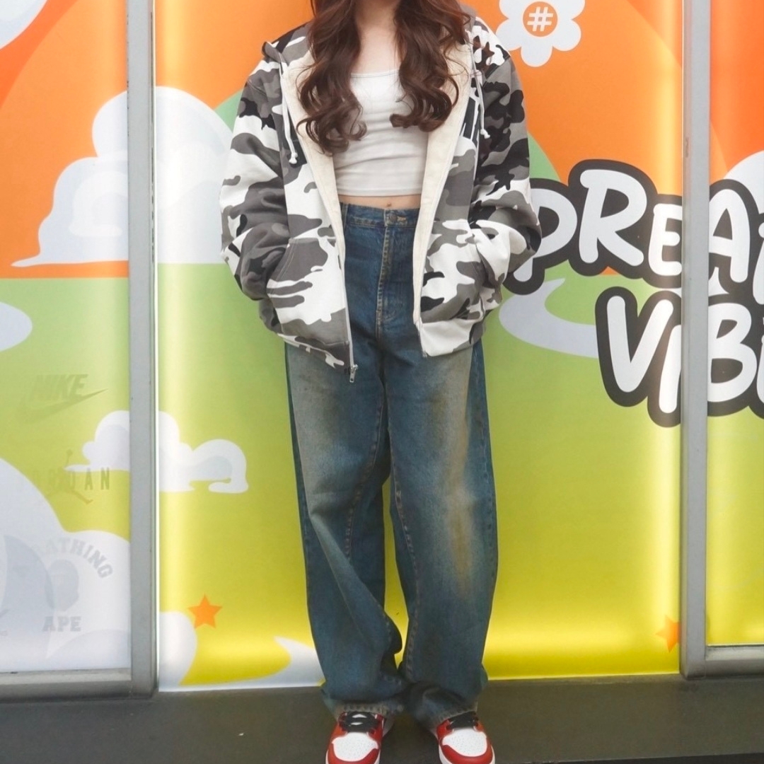 Supreme Arc Thermal Lined Zip Up Hooded Sweatshirt Snow Camo - 25FW 착용 스타일 - 4