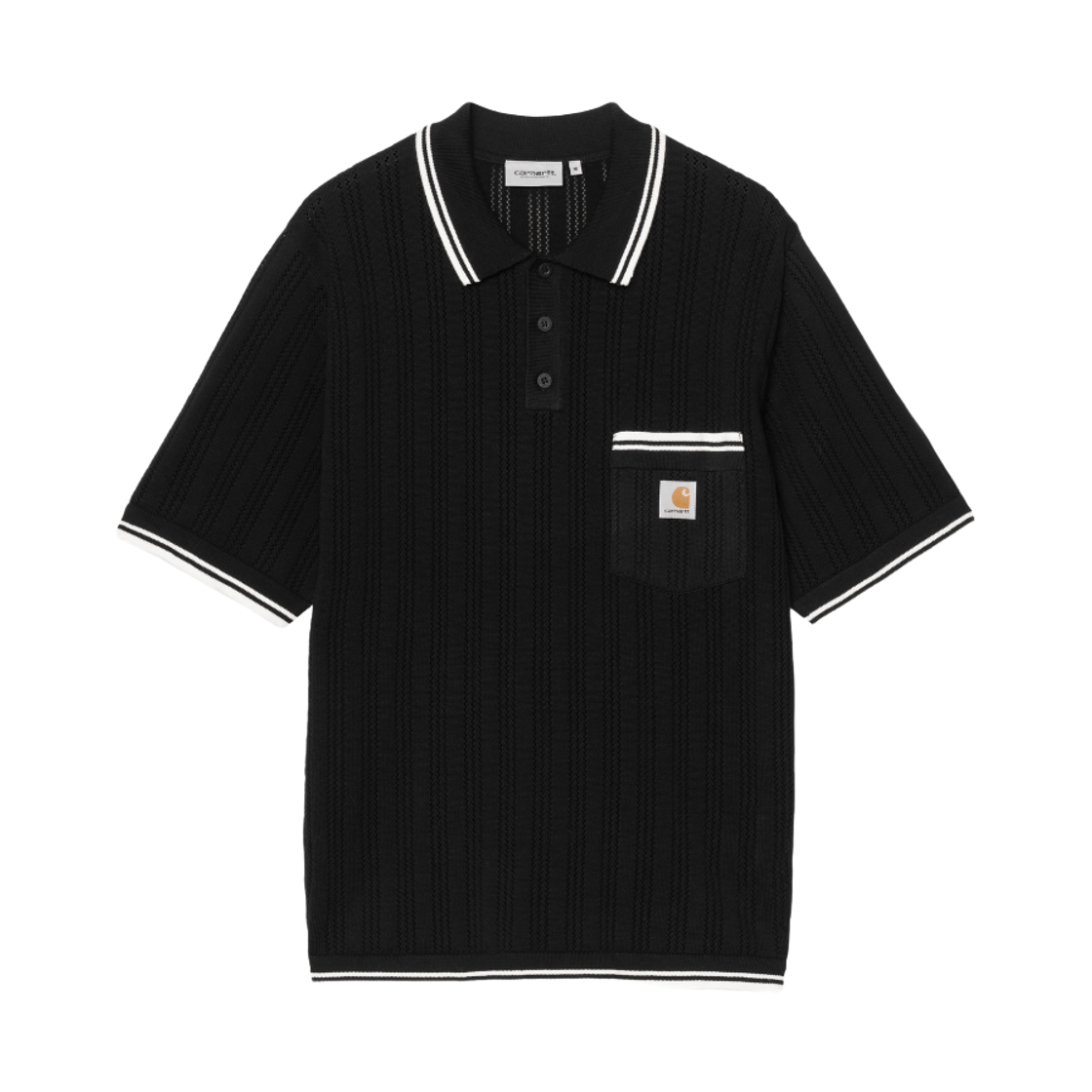 I036168-K02-XX Carhartt WIP S/S Ramsey Polo Black Wax