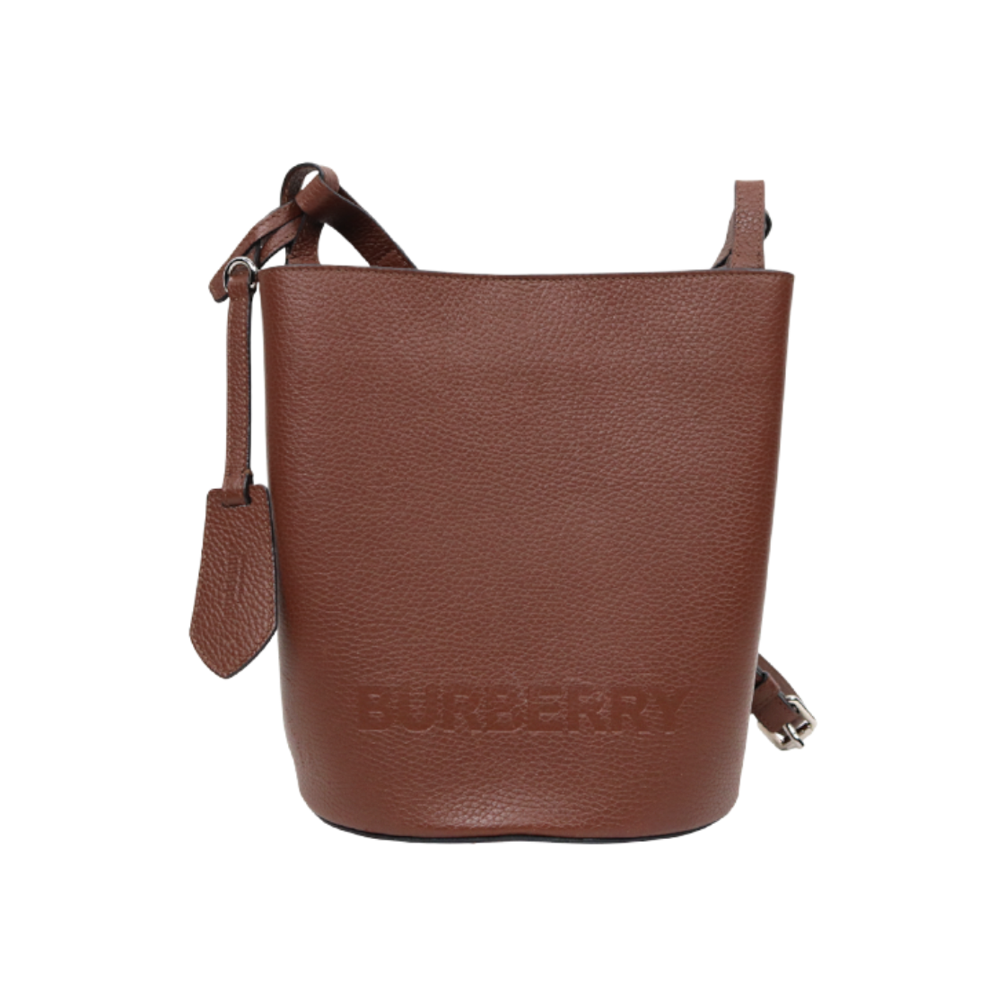 IT8LLMBQ2SNA Burberry Brown Leather New Ron Bucket Bag C-A48309