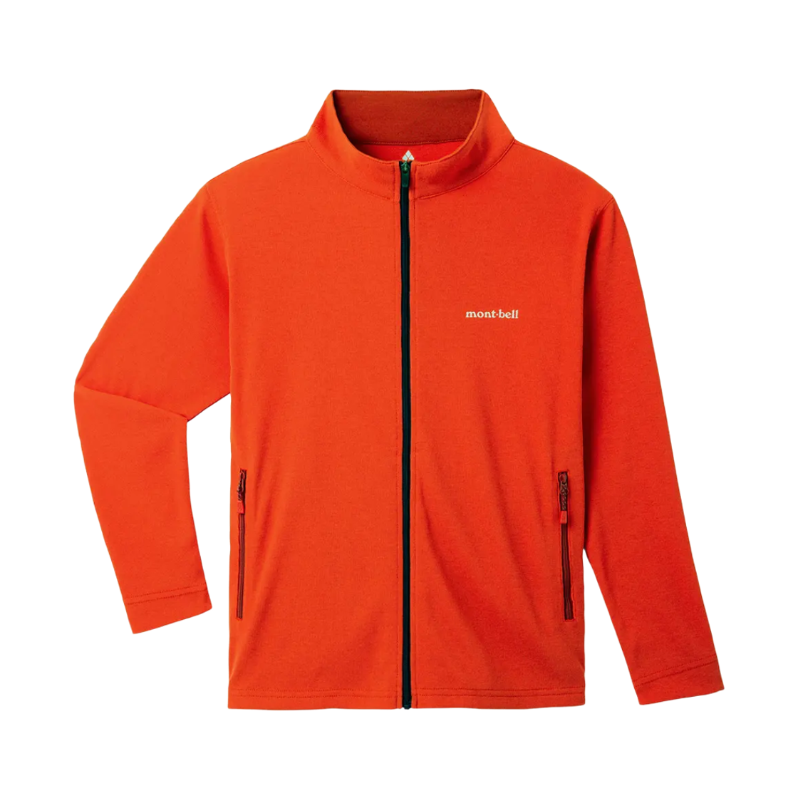 1114646 (Kids) Montbell Wickron Full-Zip Shirt Red