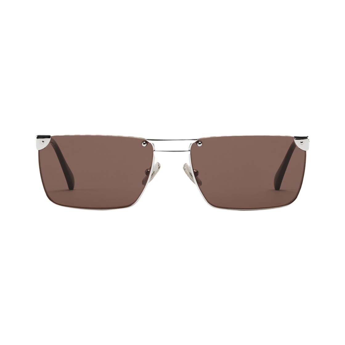 루이비통 LV 헤리티지 메탈 로우 스퀘어 선글라스 실버 다크 브라운(Louis Vuitton LV Heritage Metal Low Square Sunglasses SiLVer Dark Brown)