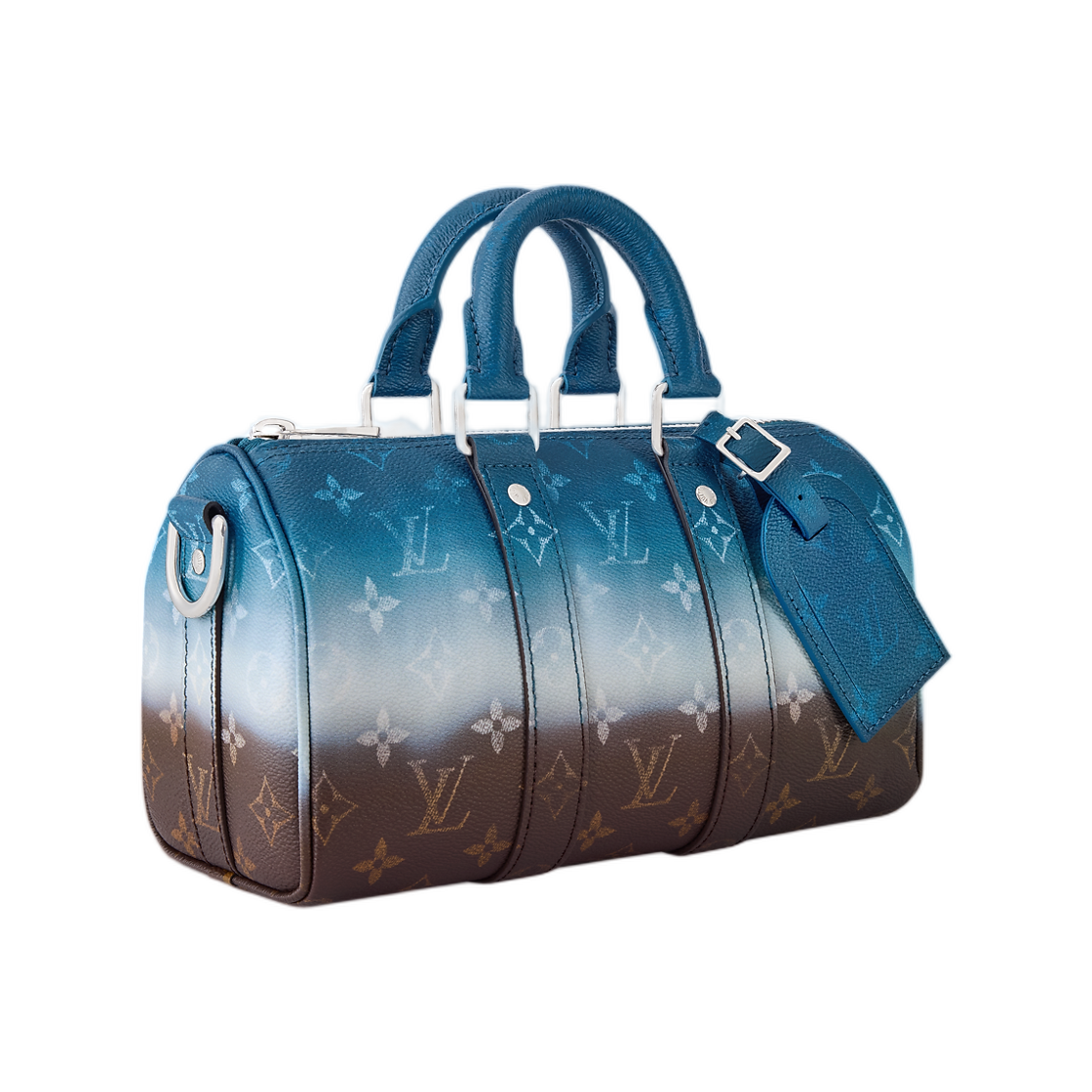 루이비통 키폴 Bandoulière 25 블루 모노그램 피그먼트(Louis Vuitton Keepall Bandouliere 25 Blue Monogram Pigment) - 2