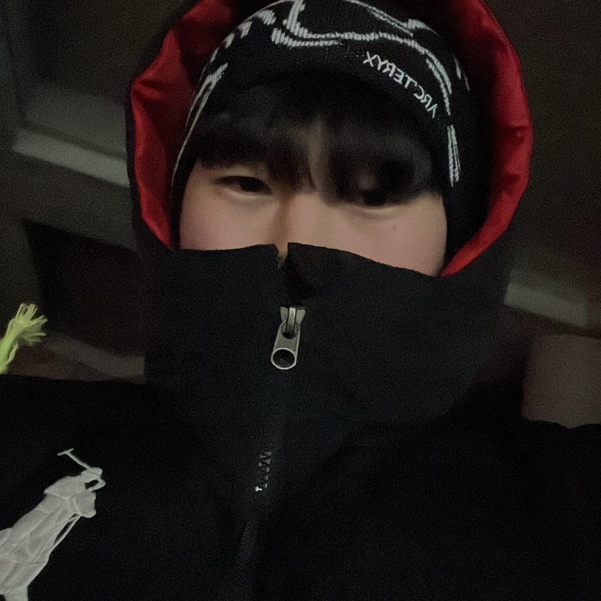 Arc'teryx Bird Head Toque Orca, Arc'teryx Cerium Hoody Daybreak 착용 스타일 - 1