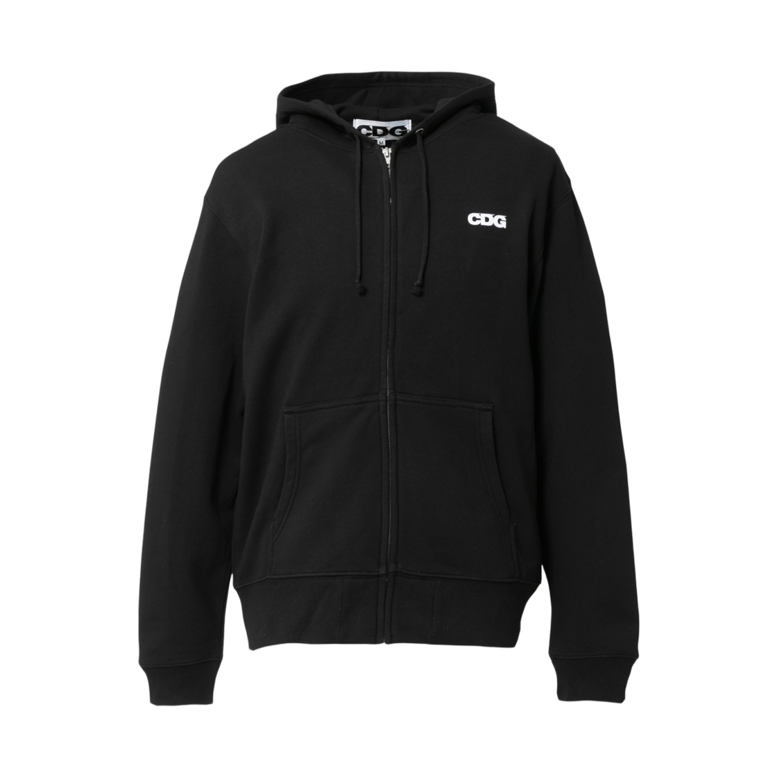 CDG 클래식 후드 스웨트셔츠 집 블랙(CDG Classic Hooded Sweatshirt With Zip Black)