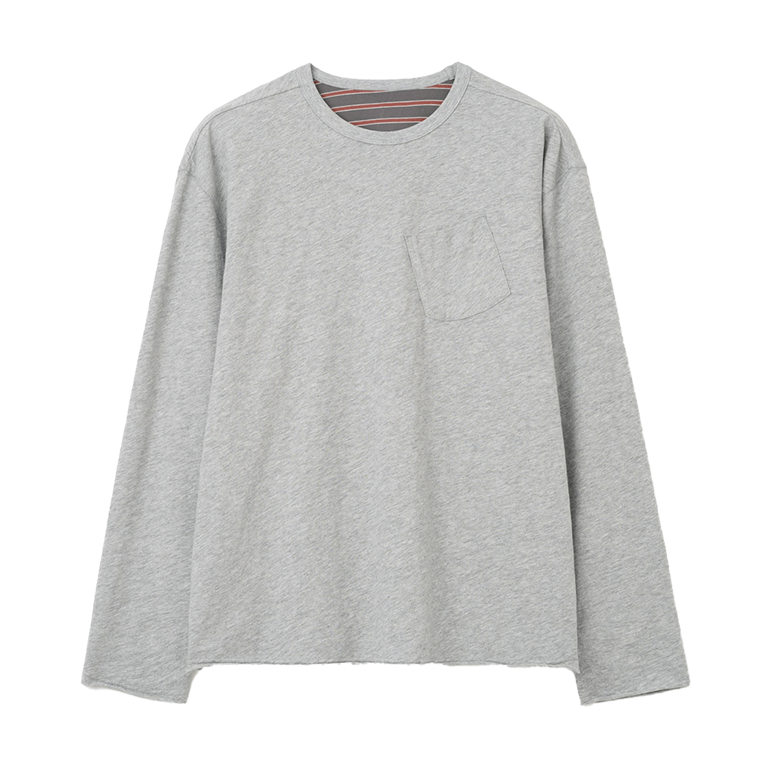 ML725MGR Millo Archive Dual Reversible Long Sleeve Melange Gray