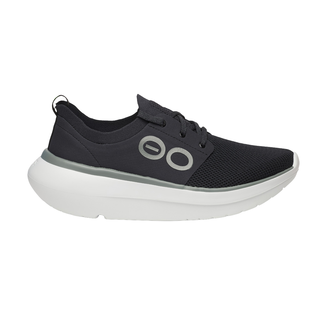 우포스 Oomy Stride 블랙 남성 운동화(OOFOS Oomy Stride Black Men Sneakers)