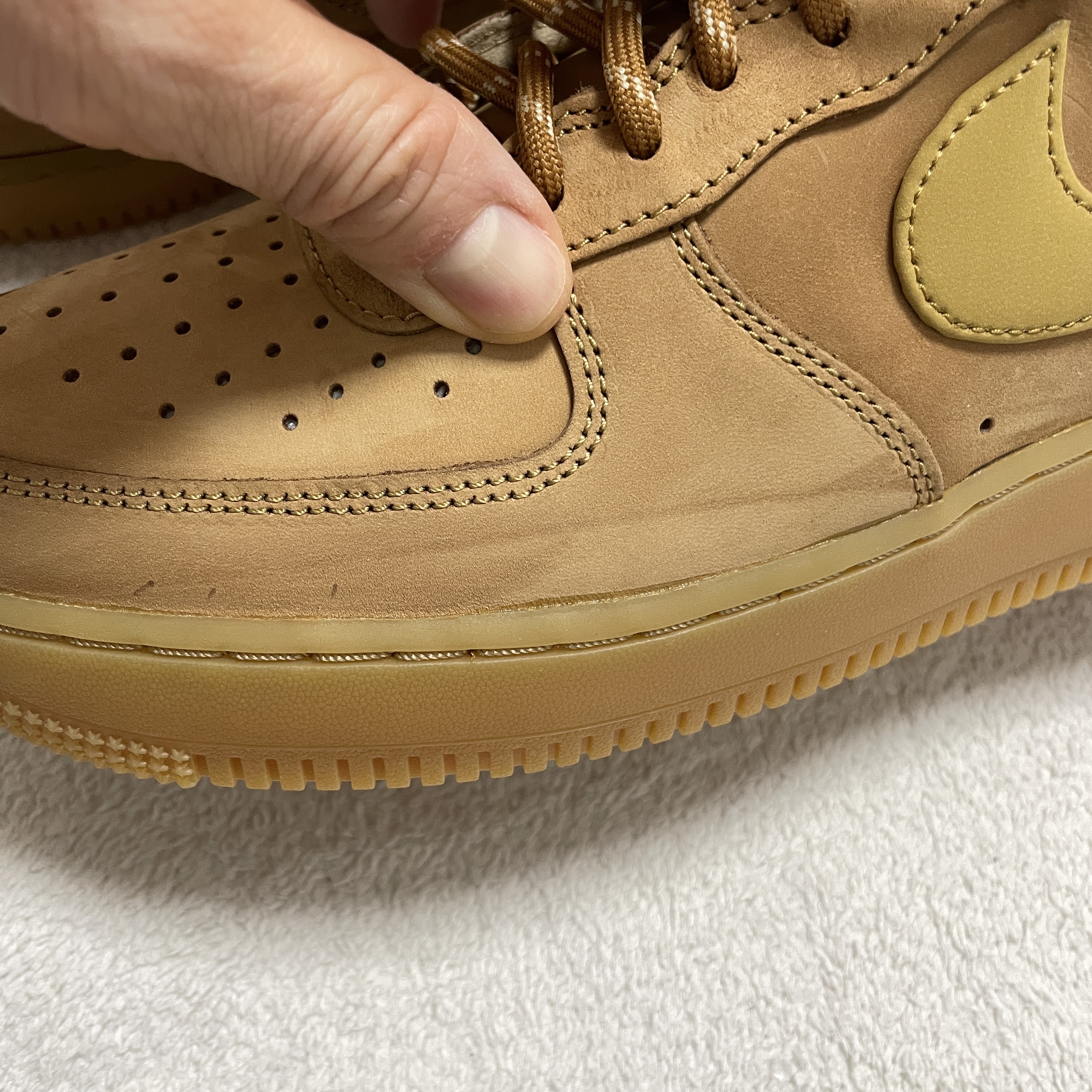 Nike Air Force 1 '07 WB Flax 착용 스타일 - 1