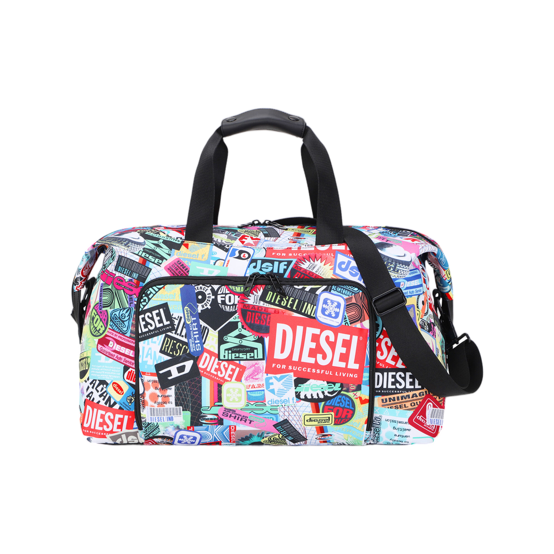 디젤 프렉티컬 더플백 스티커 멀티컬러(Diesel Pratical Duffle Bag With Stickers Multicolor) - 1