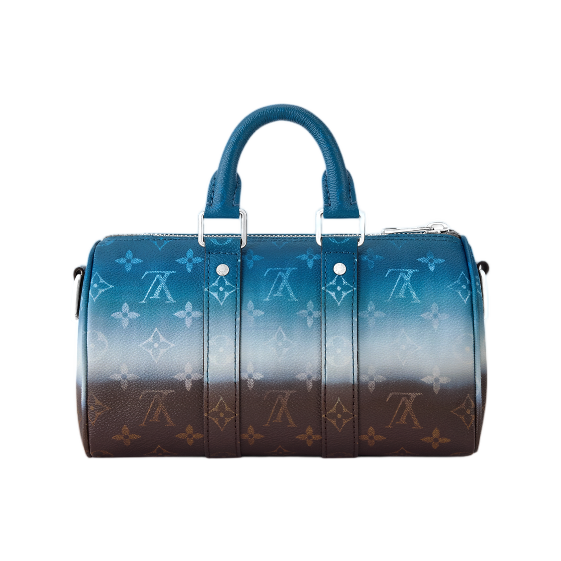 루이비통 키폴 Bandoulière 25 블루 모노그램 피그먼트(Louis Vuitton Keepall Bandouliere 25 Blue Monogram Pigment) - 3