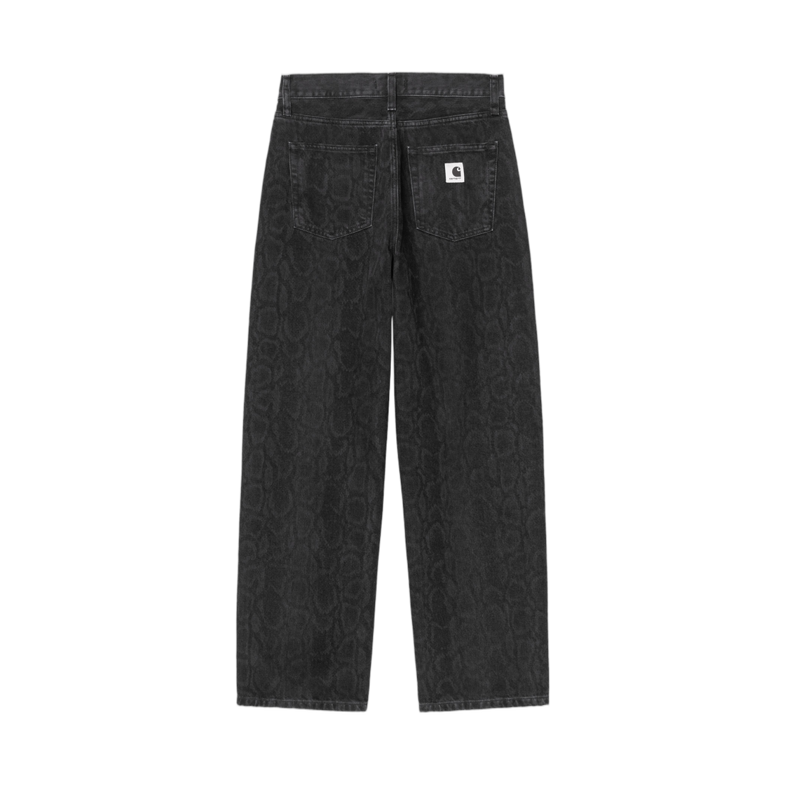 I036596-3R2-60 (W) Carhartt WIP Snake Arin Pant Snake Camo Black Heavy Stone Wash