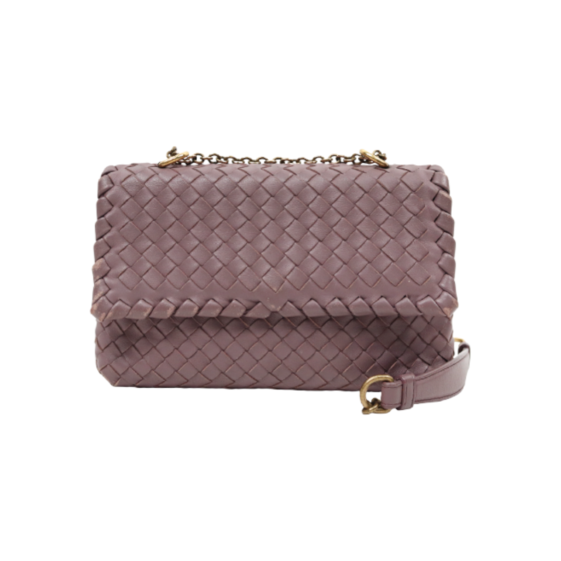ITWRJG7DVDFD Bottega Veneta Purple Olympia Chain Shoulder Bag C-A47989