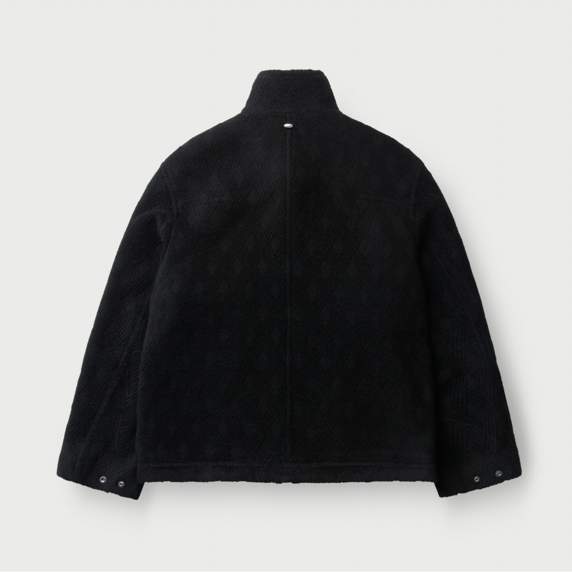 이로 에큐어 아가일 울 혼방 집업 자켓 블랙(IRO Ecuyer Argyle Wool-Blend Zip-Up Jacket Black) - 3
